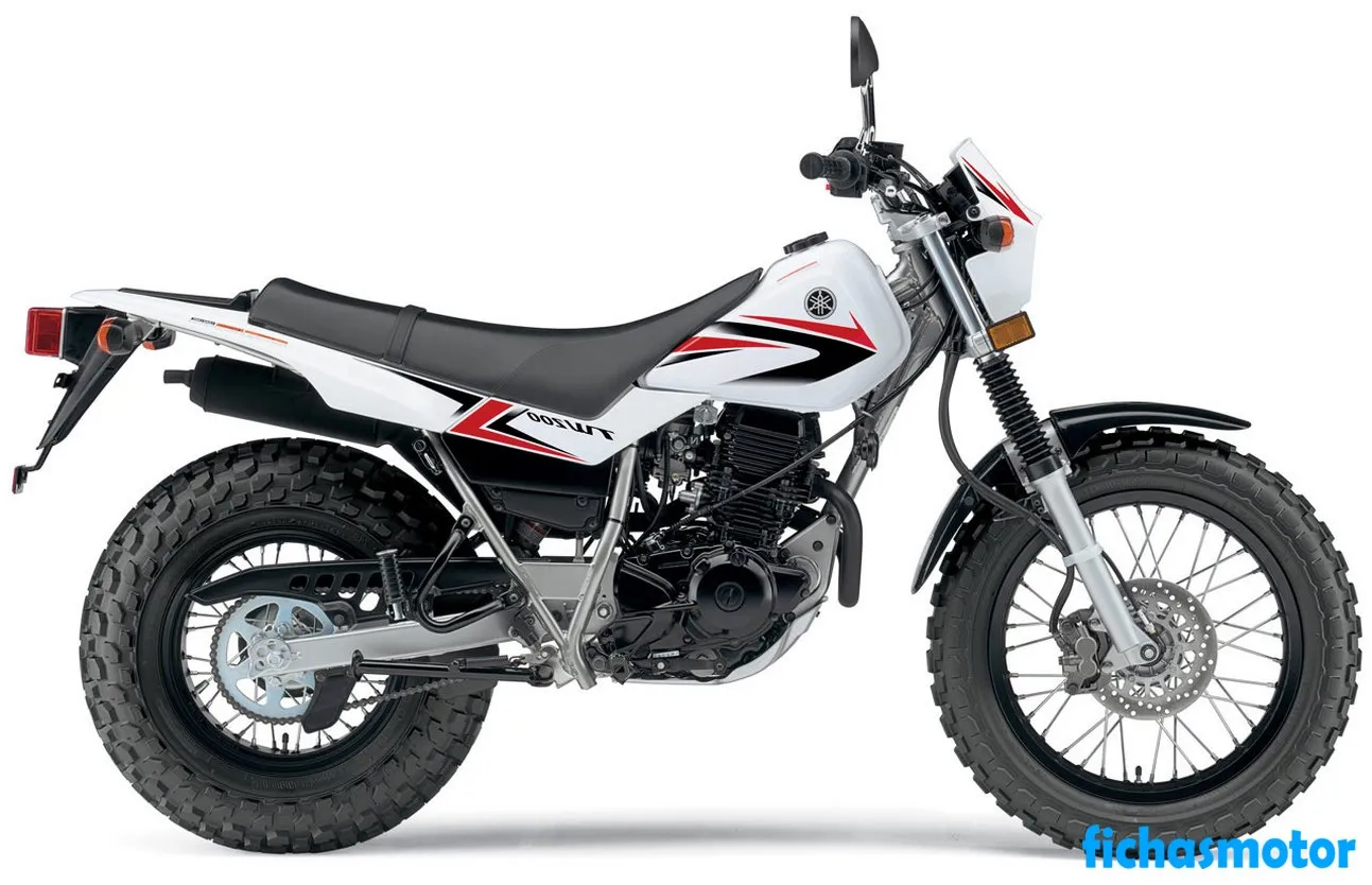 Bild des Yamaha tw200-Motorrads des Jahres 2010