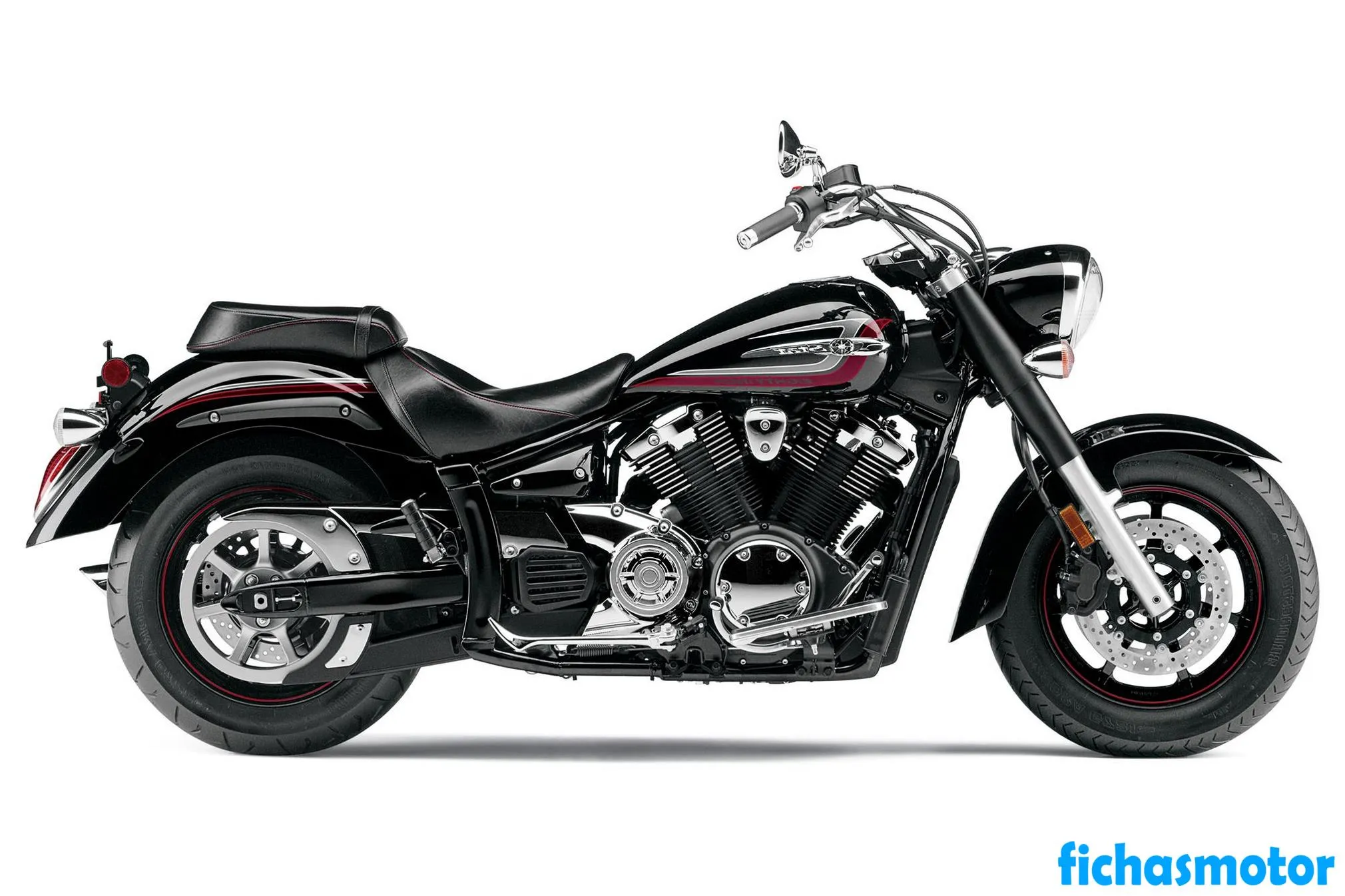 2013年のYamaha v star 1300オートバイのイメージ