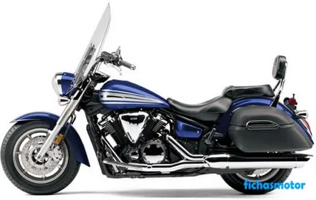 Gambar motor Yamaha v star 1300 tourer tahun 2009