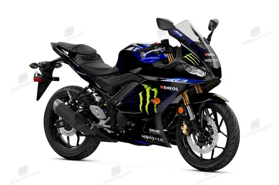 Obrázek motocyklu Yamaha YZF-R3 Monster Energy roku 2021