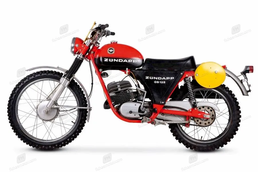 Image of the Zündapp gs 125 motorcycle of the year 1973